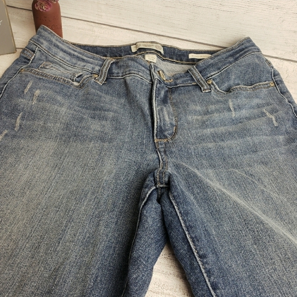 Vintage America Boho Skimmers‎ Denim Jeans Women's Sz 10/30